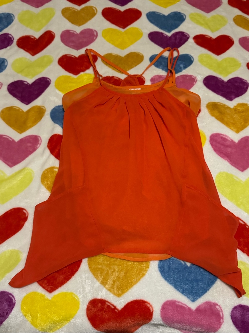 Hang Ten Orange layered Spaghetti Strap Cami